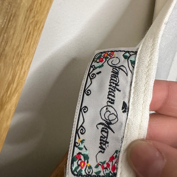 Vintage Jonathan Martin Sleeveless Button Up back tie - Picture 8 of 10